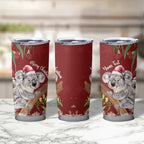 Personalised Aussie Christmas Tumbler Cup Mom & Baby Koala
