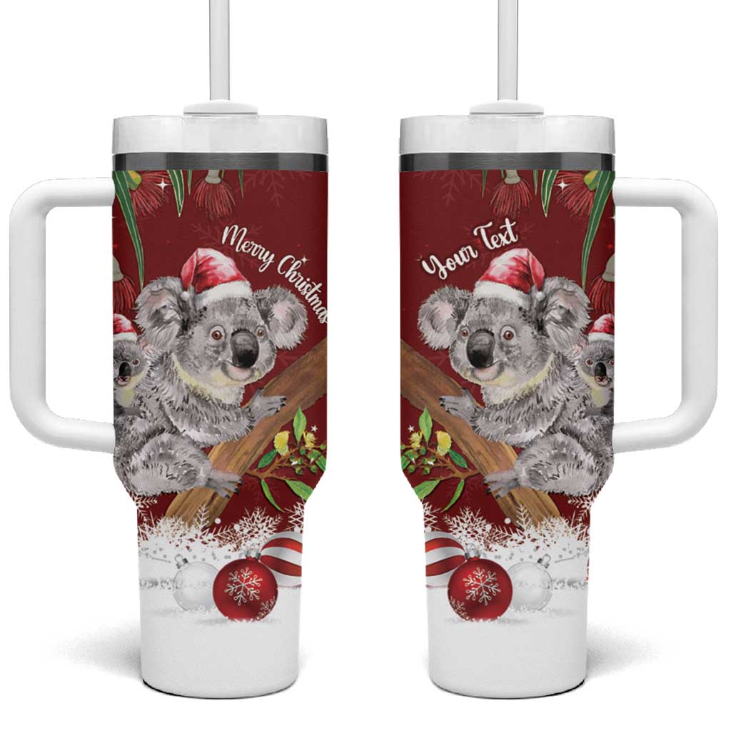 Personalised Aussie Christmas Tumbler With Handle Mom & Baby Koala