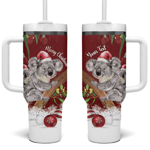 Personalised Aussie Christmas Tumbler With Handle Mom & Baby Koala