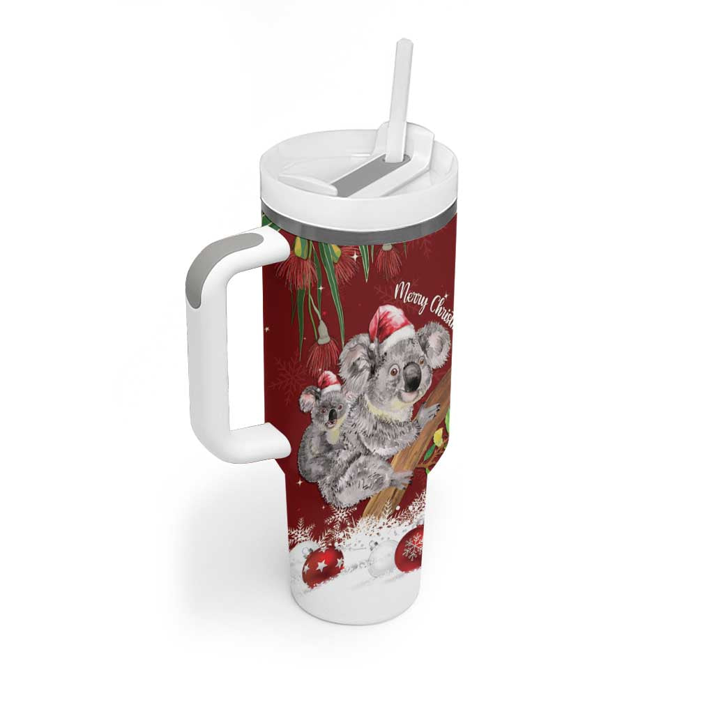 Personalised Aussie Christmas Tumbler With Handle Mom & Baby Koala