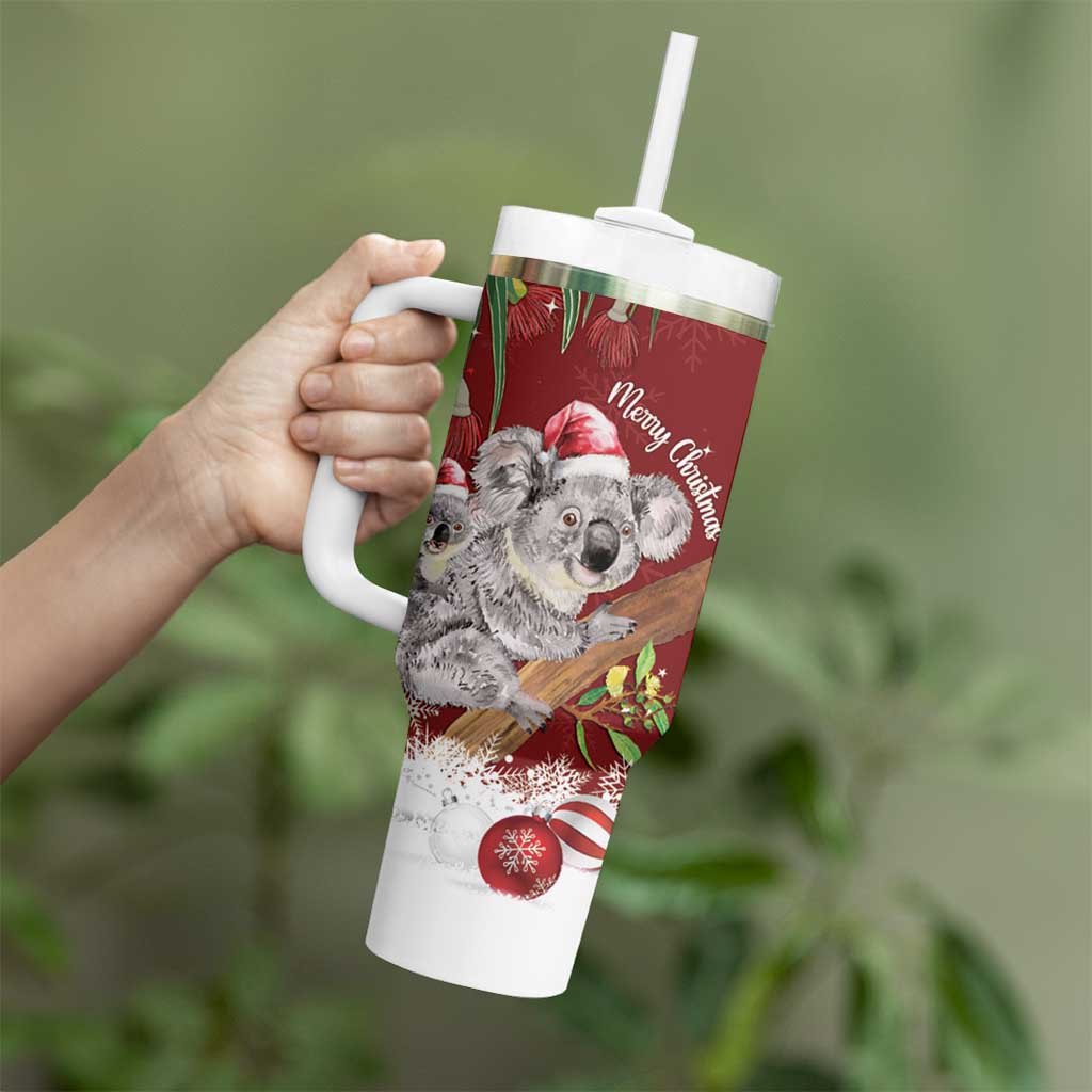 Personalised Aussie Christmas Tumbler With Handle Mom & Baby Koala