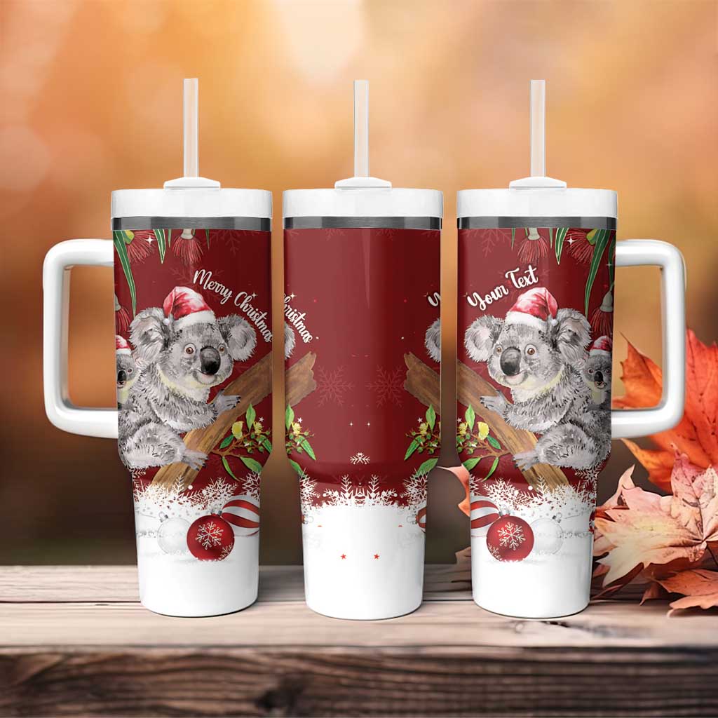 Personalised Aussie Christmas Tumbler With Handle Mom & Baby Koala