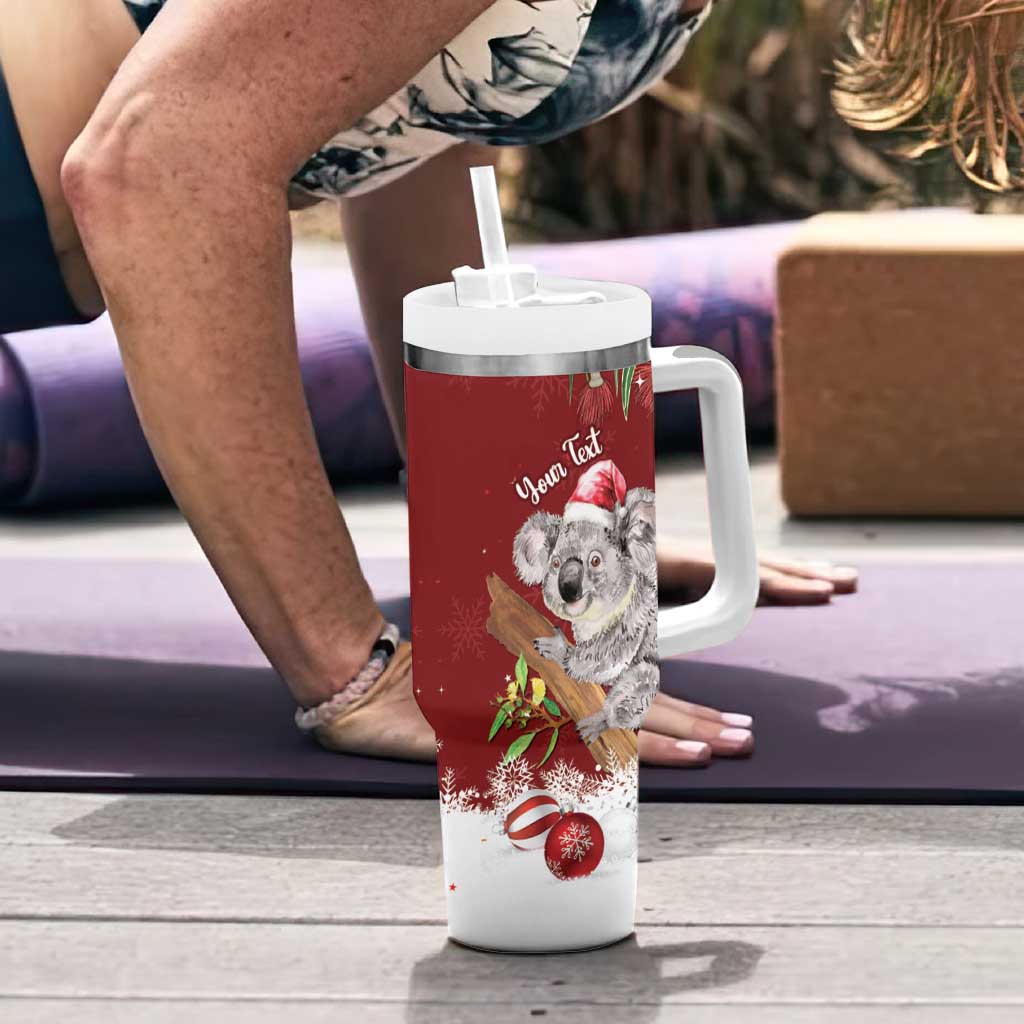 Personalised Aussie Christmas Tumbler With Handle Mom & Baby Koala
