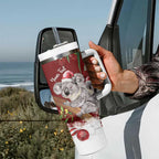 Personalised Aussie Christmas Tumbler With Handle Mom & Baby Koala
