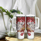 Personalised Aussie Christmas Tumbler With Handle Mom & Baby Koala