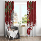 Personalised Aussie Christmas Window Curtain Mom & Baby Koala