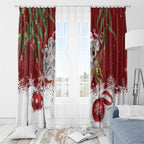 Personalised Aussie Christmas Window Curtain Mom & Baby Koala