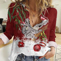 Personalised Aussie Christmas Women Casual Shirt Mom & Baby Koala