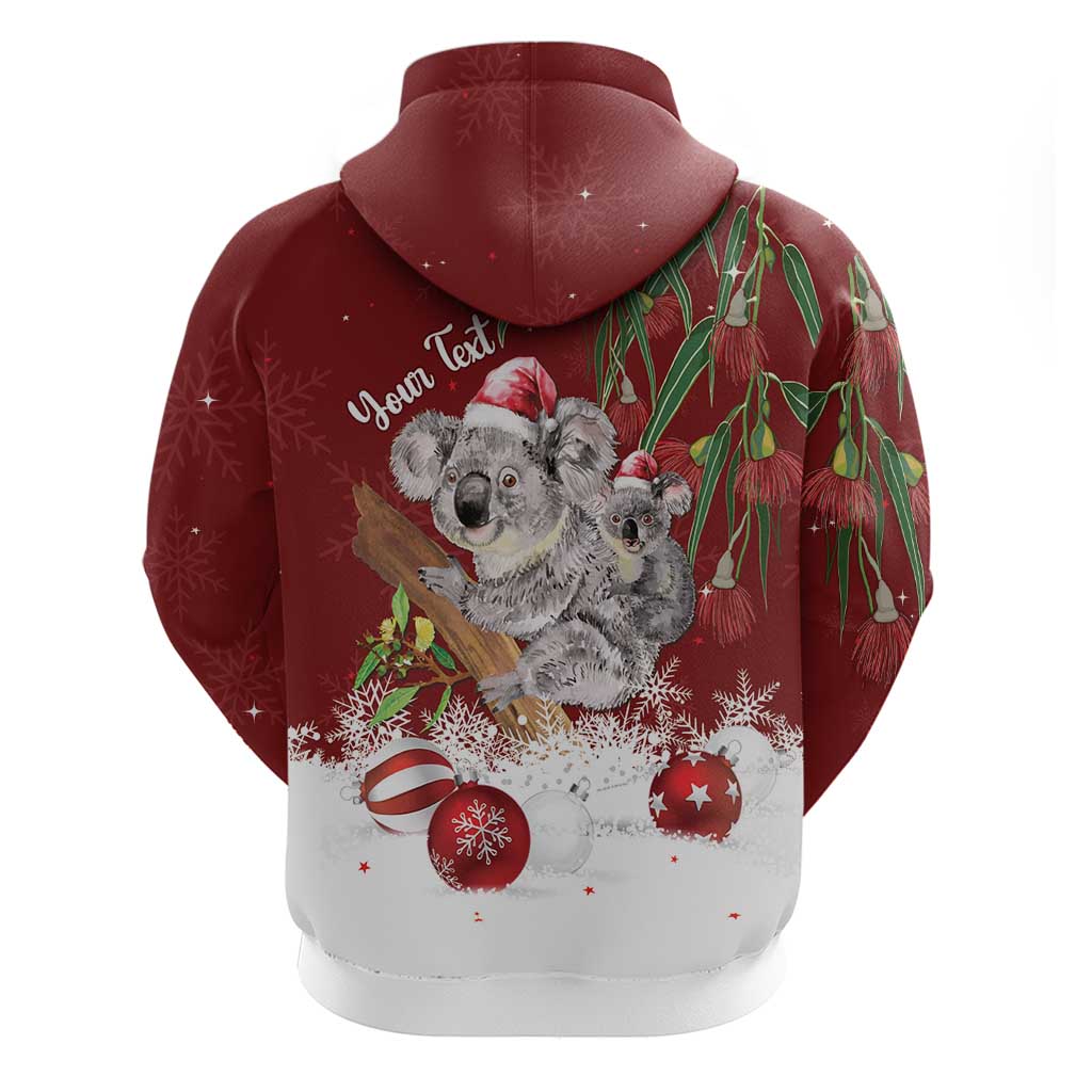 Personalised Aussie Christmas Zip Hoodie Mom & Baby Koala