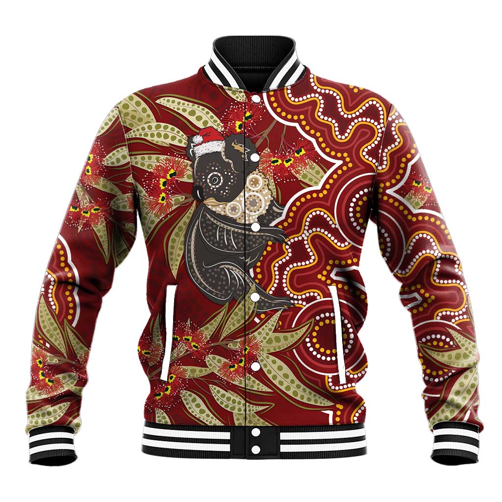 Australia Santa Koala Baseball Jacket Aboriginal Style