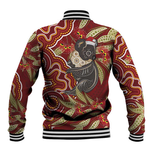 Australia Santa Koala Baseball Jacket Aboriginal Style