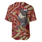 Australia Santa Koala Baseball Jersey Aboriginal Style