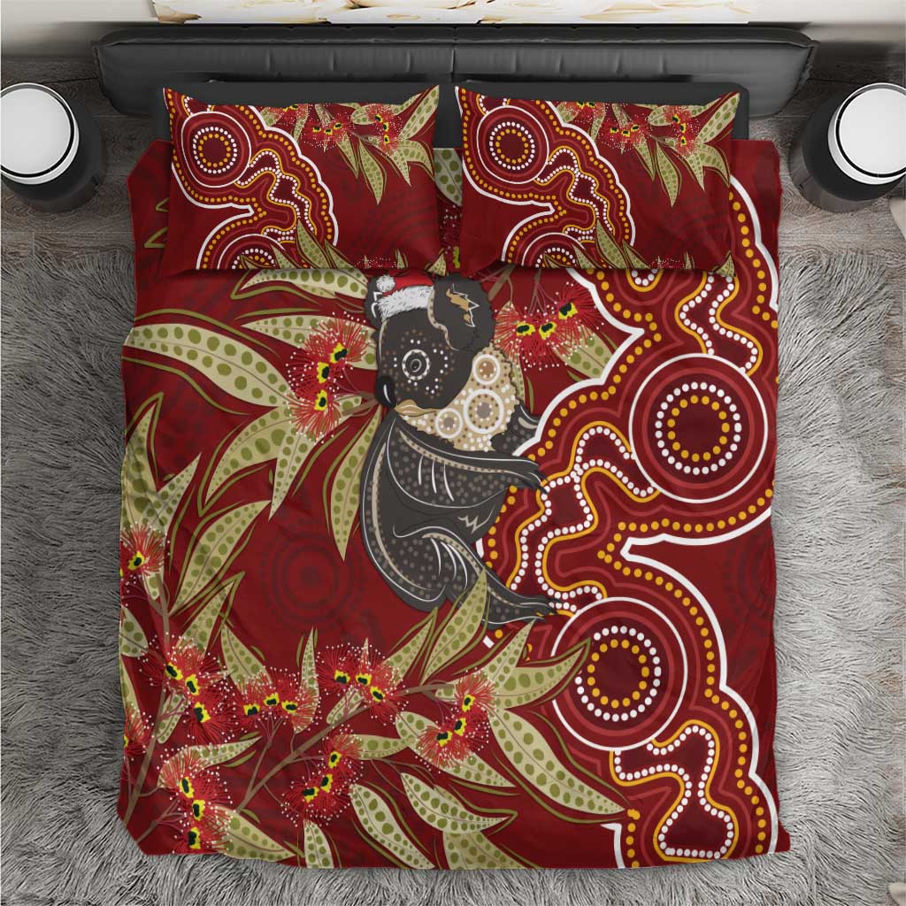 Australia Santa Koala Bedding Set Aboriginal Style