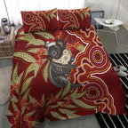 Australia Santa Koala Bedding Set Aboriginal Style