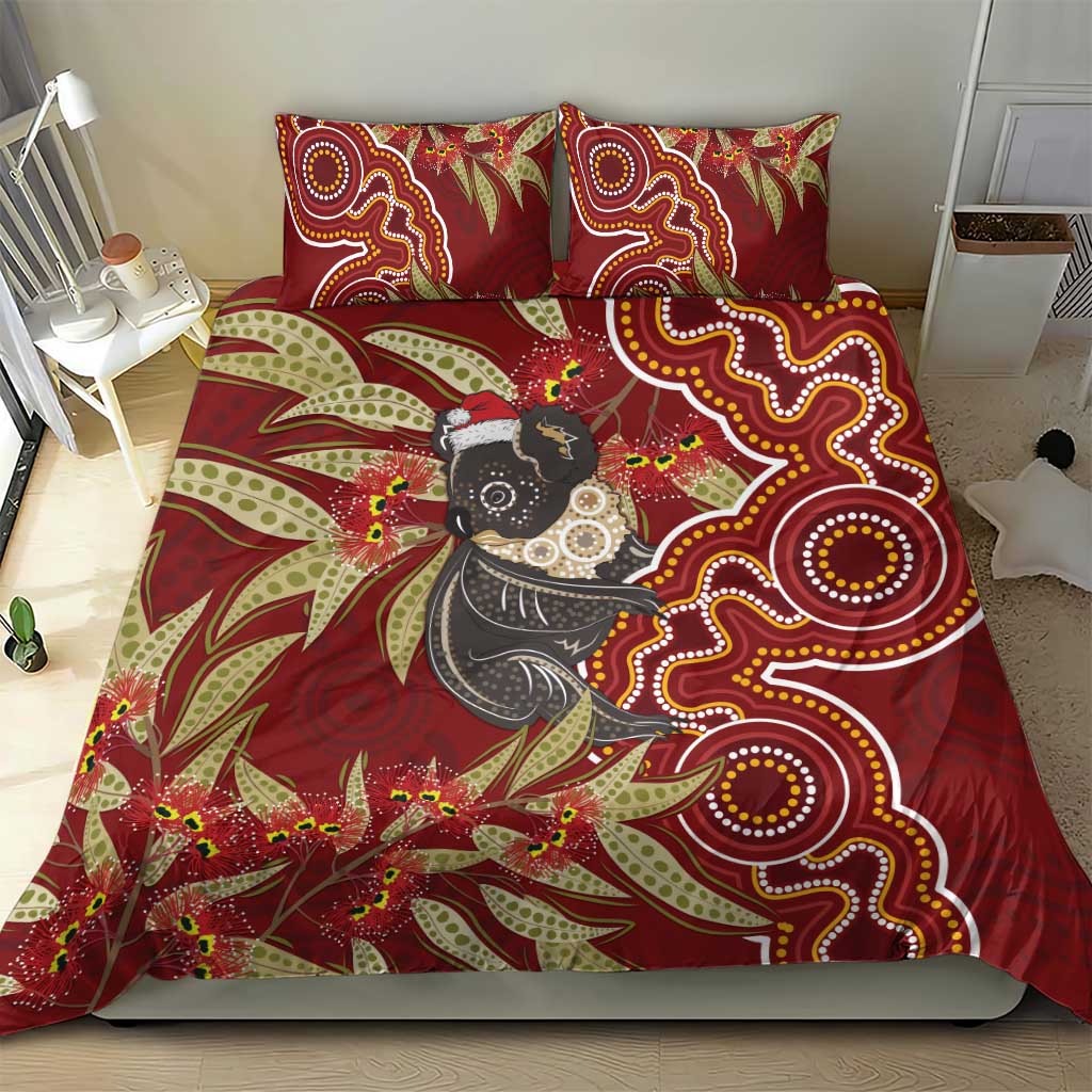 Australia Santa Koala Bedding Set Aboriginal Style