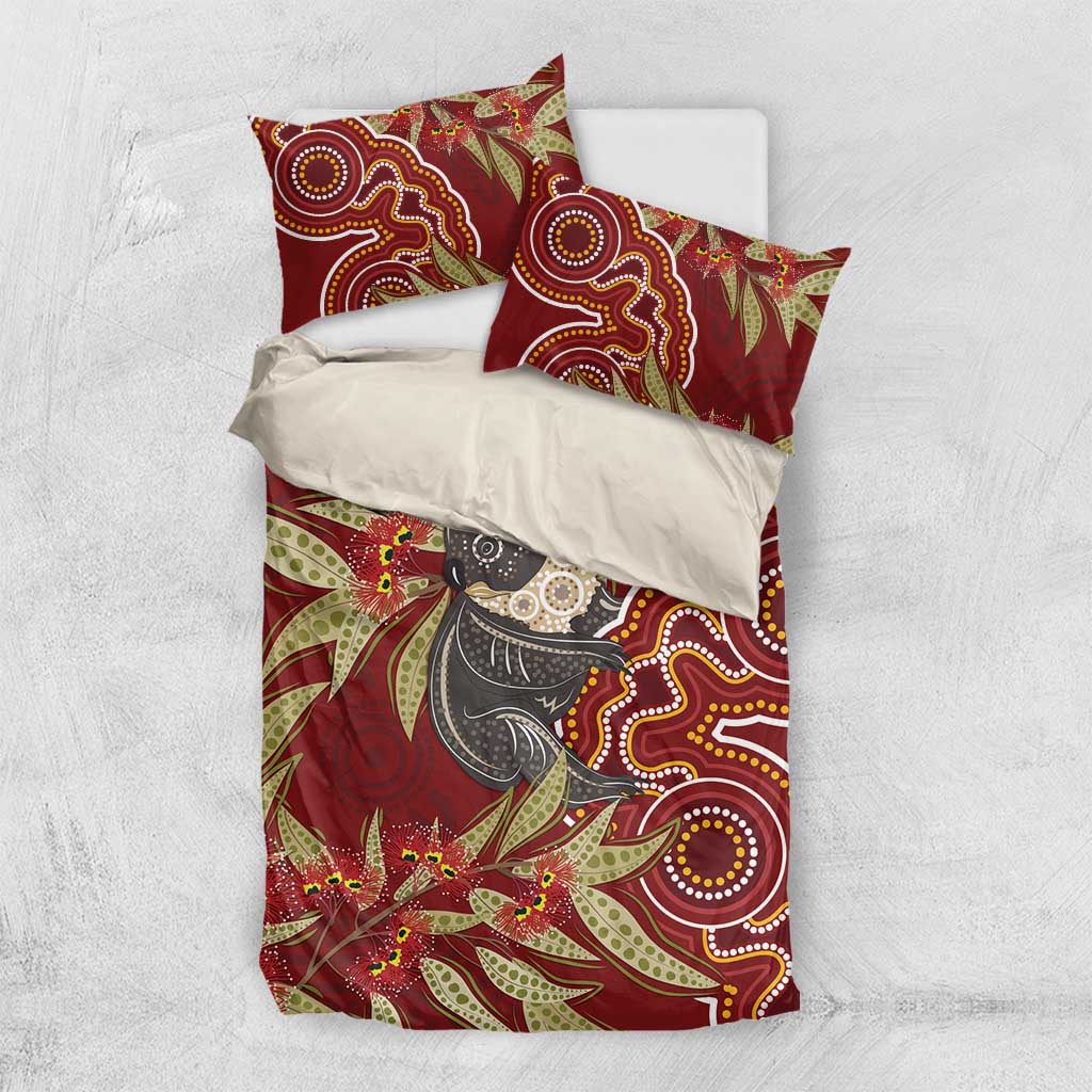 Australia Santa Koala Bedding Set Aboriginal Style