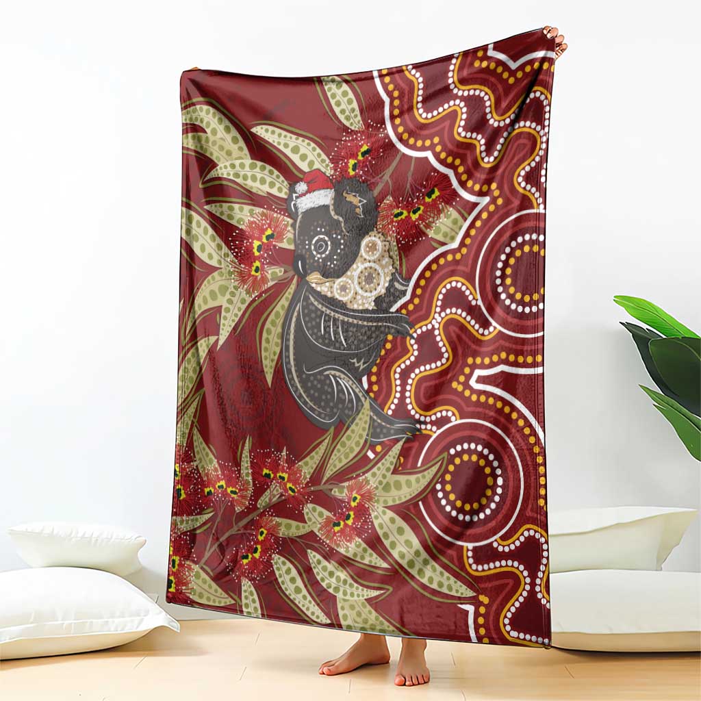 Australia Santa Koala Blanket Aboriginal Style