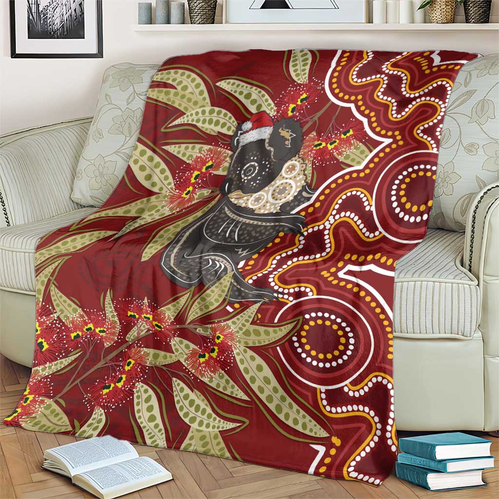 Australia Santa Koala Blanket Aboriginal Style