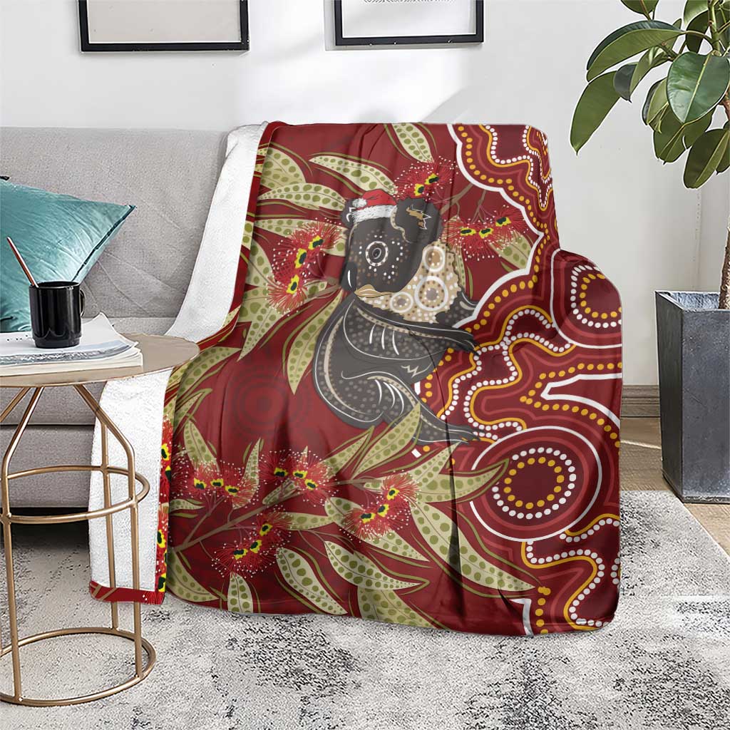Australia Santa Koala Blanket Aboriginal Style