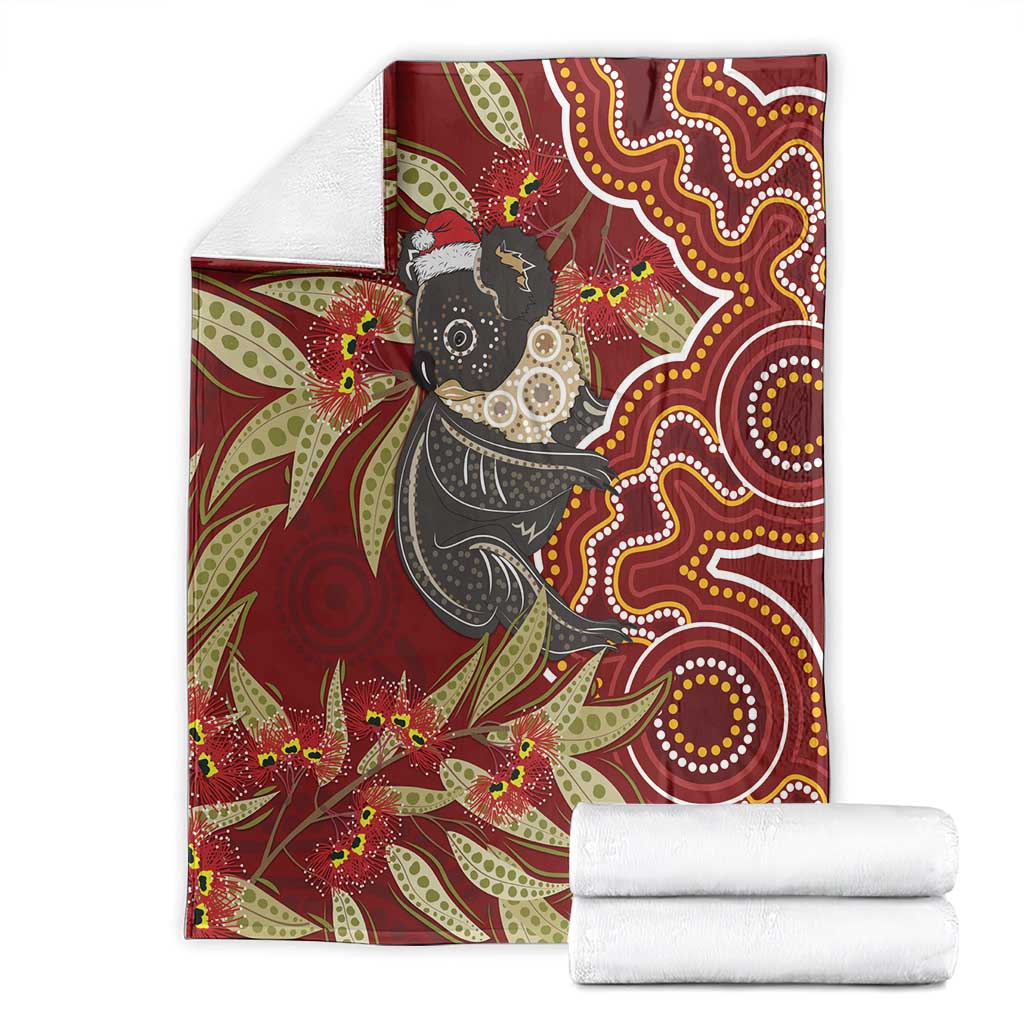 Australia Santa Koala Blanket Aboriginal Style