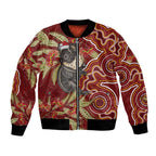 Australia Santa Koala Bomber Jacket Aboriginal Style