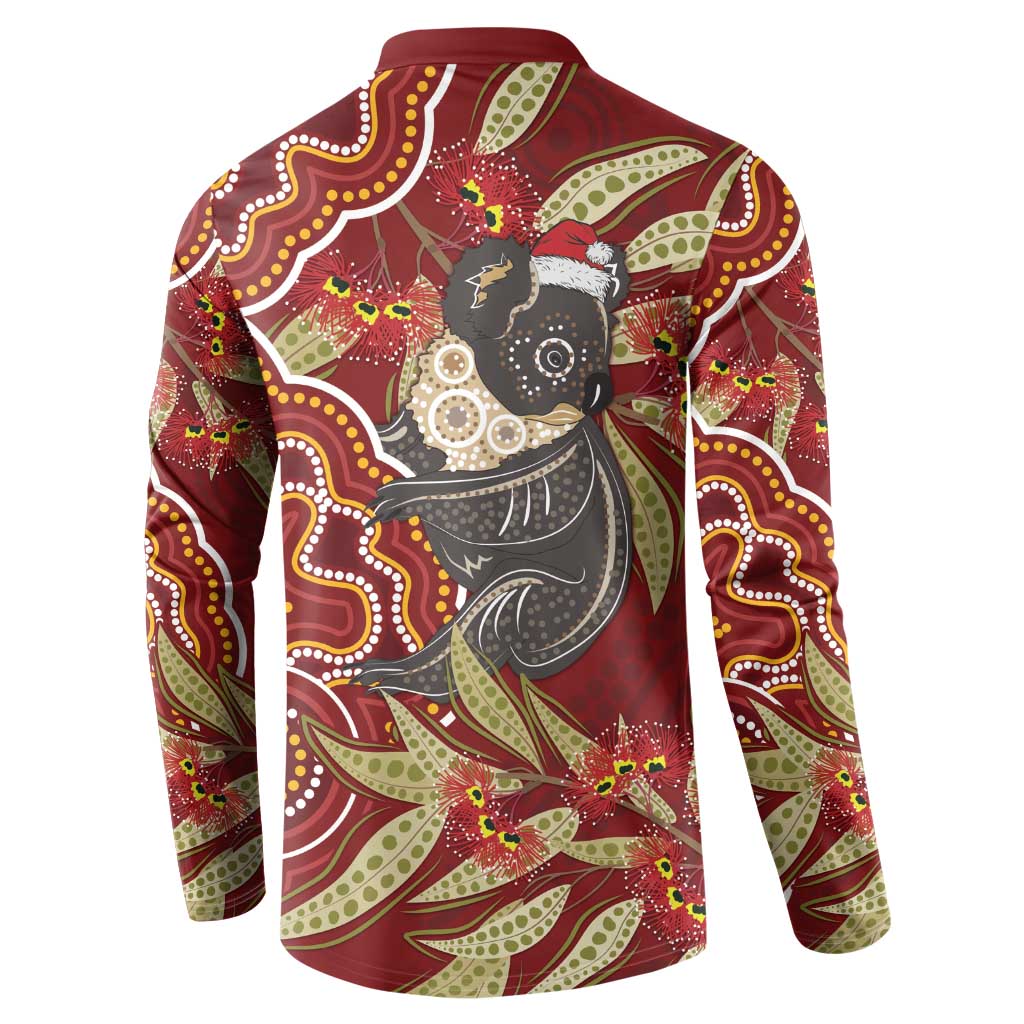 Australia Santa Koala Button Sweatshirt Aboriginal Style