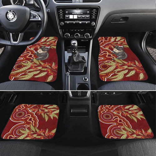 Australia Santa Koala Car Mats Aboriginal Style