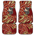 Australia Santa Koala Car Mats Aboriginal Style