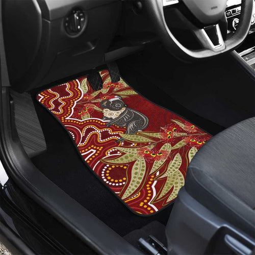 Australia Santa Koala Car Mats Aboriginal Style