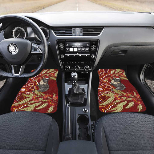 Australia Santa Koala Car Mats Aboriginal Style