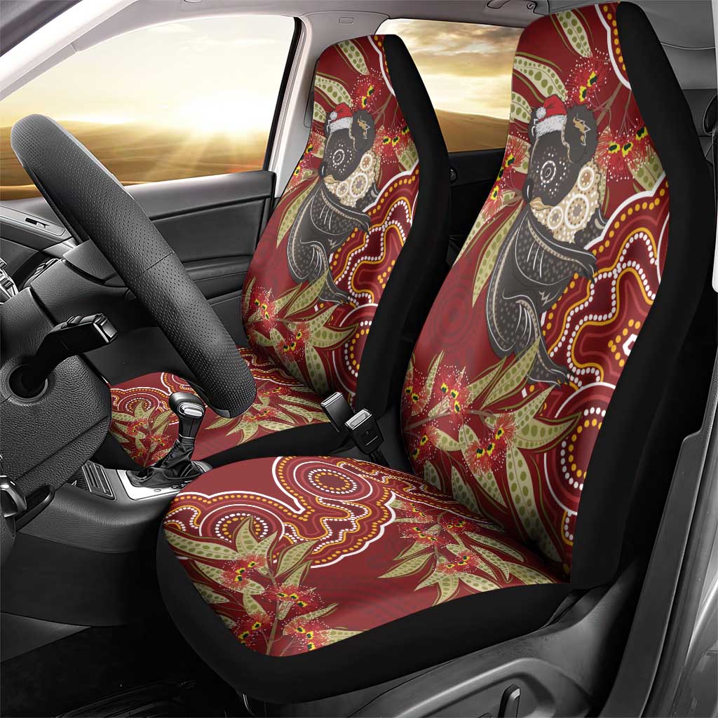 Australia Santa Koala Car Seat Cover Aboriginal Style