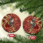 Australia Santa Koala Ceramic Ornament Aboriginal Style