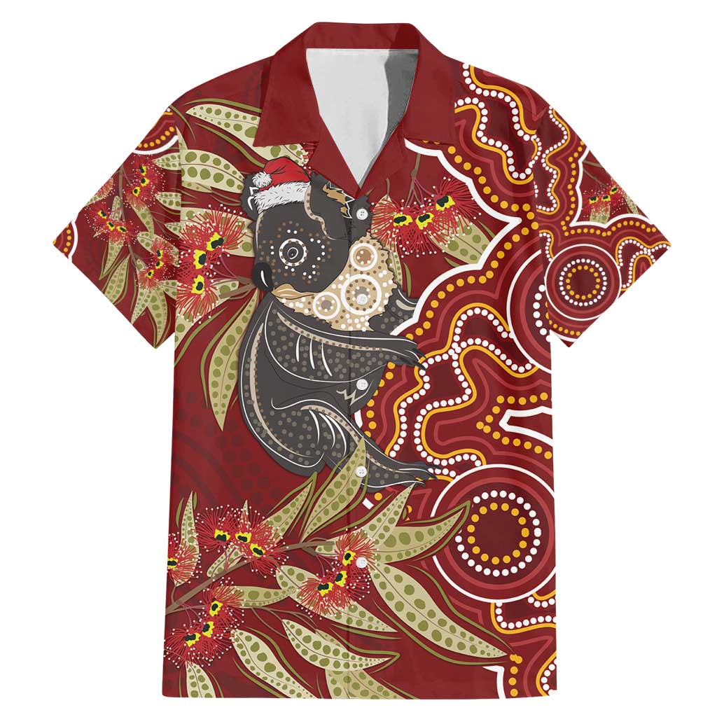 Australia Santa Koala Family Matching Mermaid Dress and Hawaiian Shirt Aboriginal Style