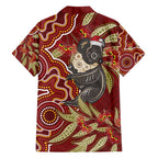 Australia Santa Koala Family Matching Summer Maxi Dress and Hawaiian Shirt Aboriginal Style