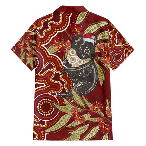 Australia Santa Koala Family Matching Tank Maxi Dress and Hawaiian Shirt Aboriginal Style
