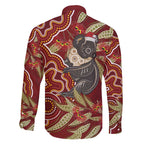 Australia Santa Koala Family Matching Tank Maxi Dress and Hawaiian Shirt Aboriginal Style