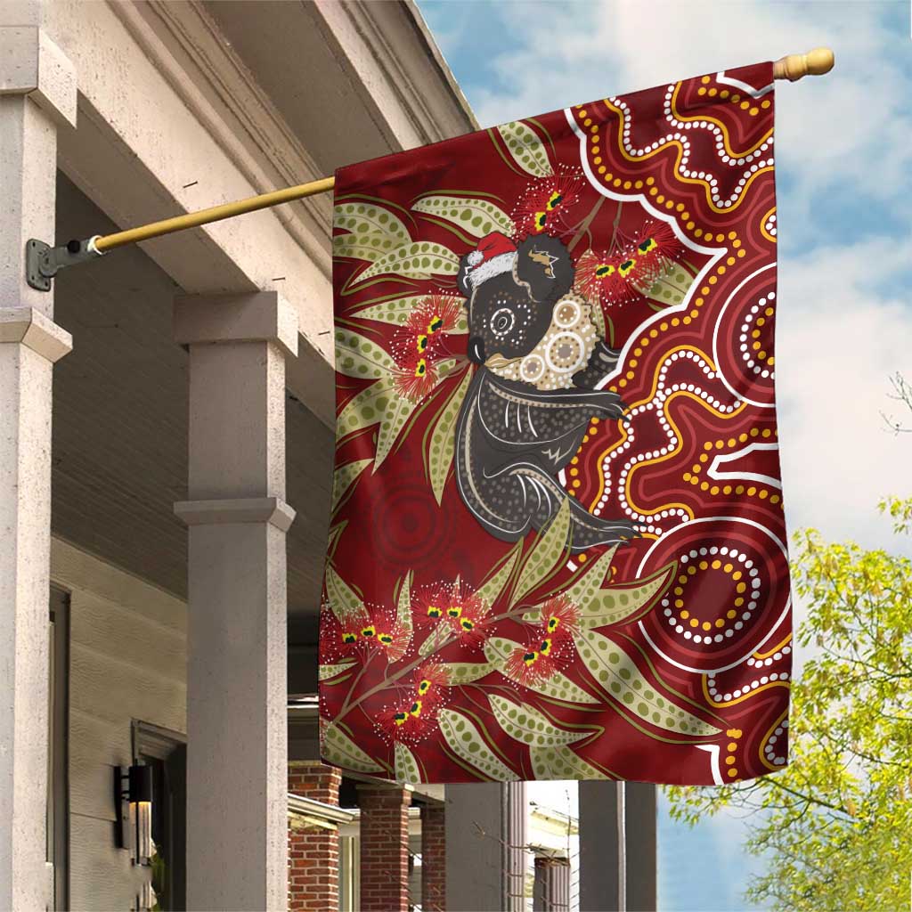 Australia Santa Koala Garden Flag Aboriginal Style