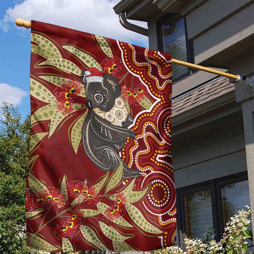 Australia Santa Koala Garden Flag Aboriginal Style
