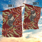 Australia Santa Koala Garden Flag Aboriginal Style