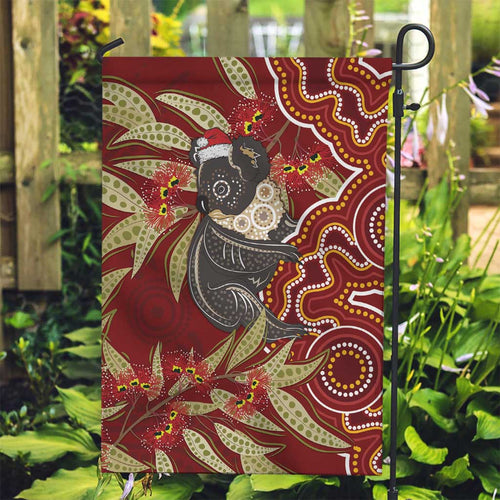 Australia Santa Koala Garden Flag Aboriginal Style