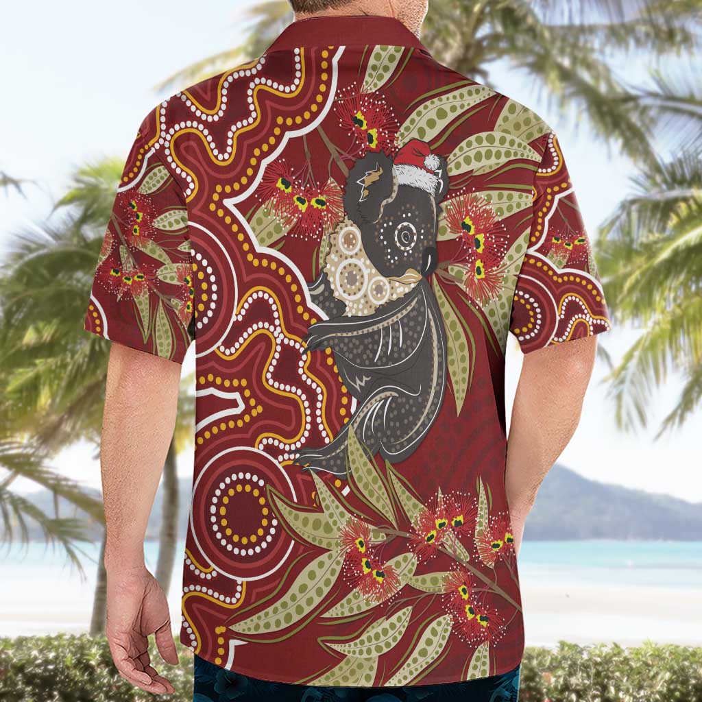 Australia Santa Koala Hawaiian Shirt Aboriginal Style