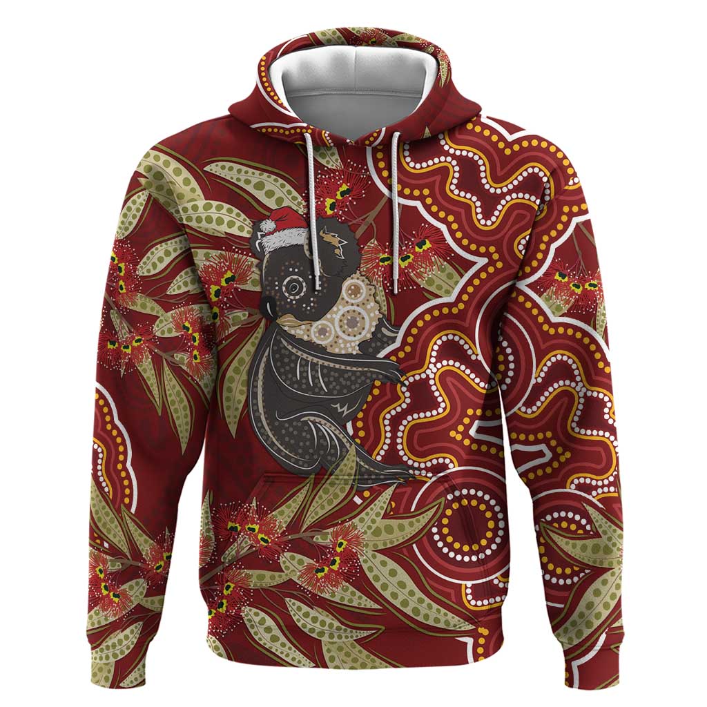 Australia Santa Koala Hoodie Aboriginal Style