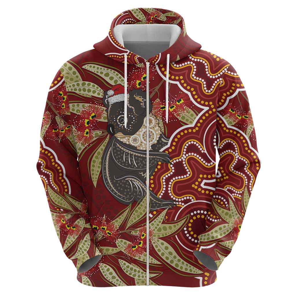 Australia Santa Koala Hoodie Aboriginal Style