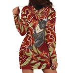 Australia Santa Koala Hoodie Dress Aboriginal Style