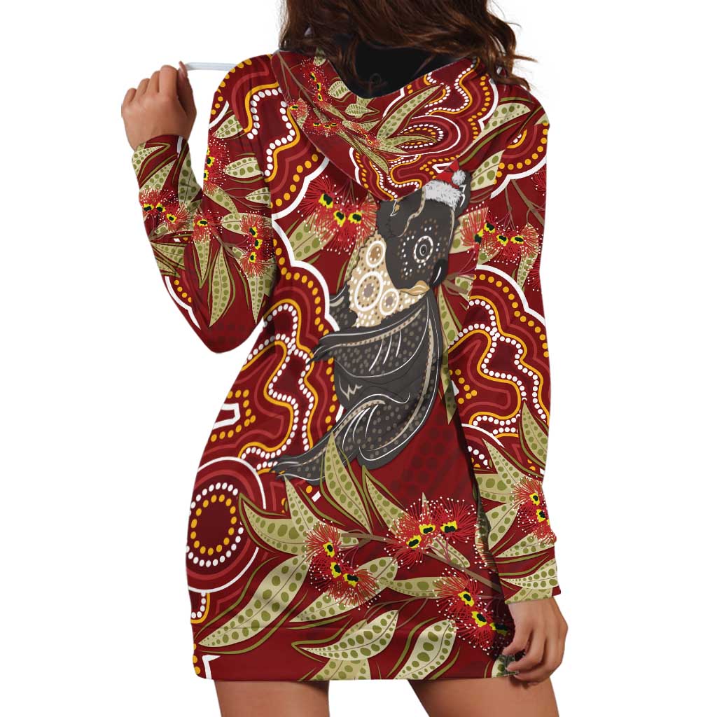 Australia Santa Koala Hoodie Dress Aboriginal Style