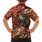 Australia Santa Koala Kid Hawaiian Shirt Aboriginal Style