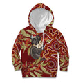 Australia Santa Koala Kid Hoodie Aboriginal Style