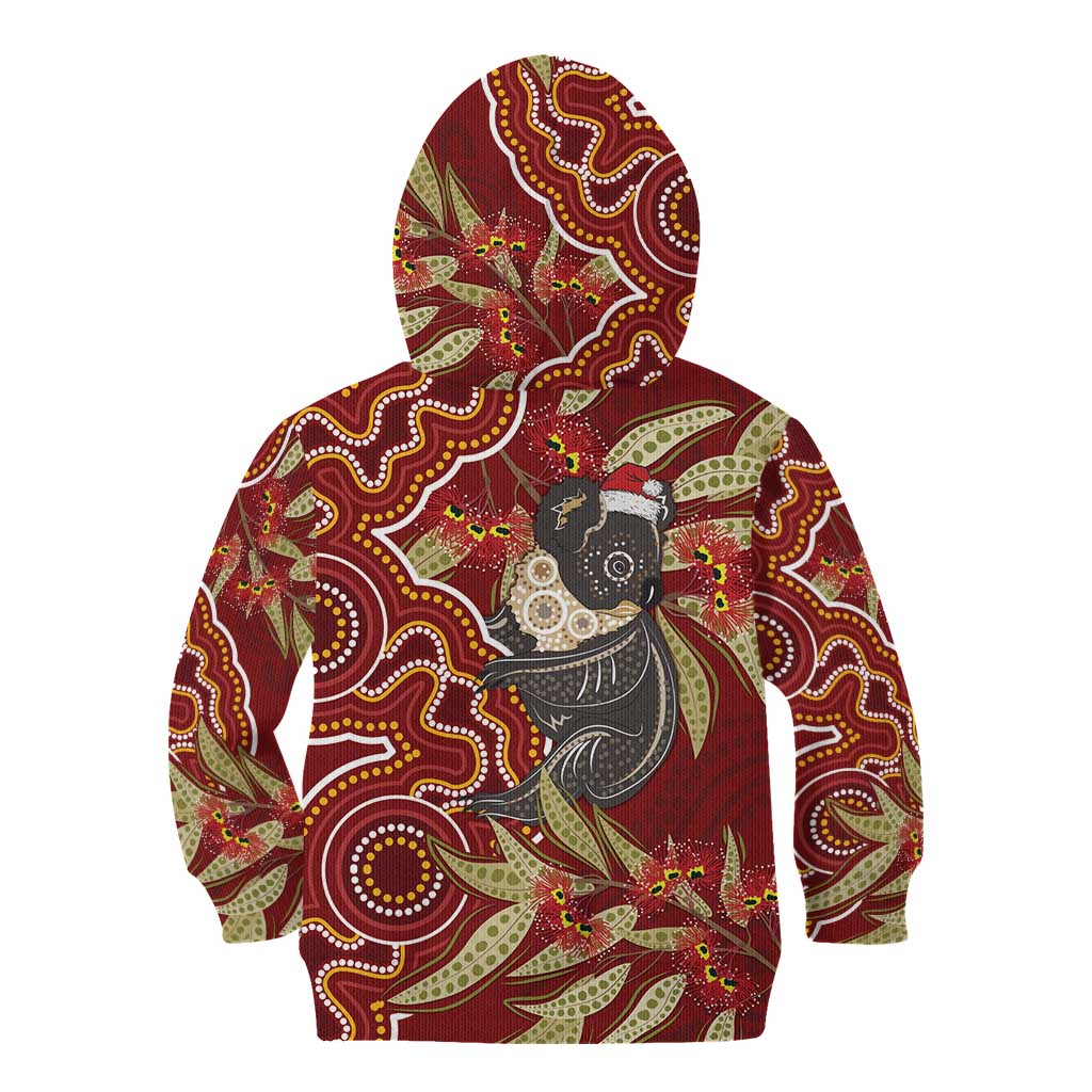 Australia Santa Koala Kid Hoodie Aboriginal Style
