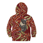Australia Santa Koala Kid Hoodie Aboriginal Style