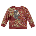 Australia Santa Koala Kid Ugly Christmas Sweater Aboriginal Style